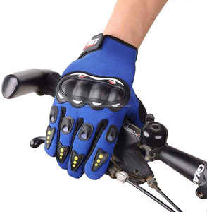 Guantes de carreras de cuero de dedo completo para hombre de alta calidad con pantalla táctil Nuevo diseño Logotipo personalizado al por mayor para uso deportivo - Product Image 2