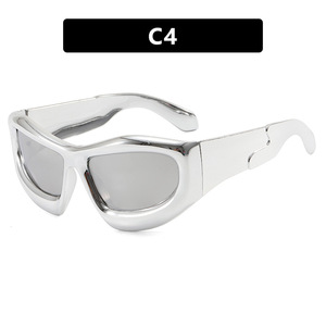 Y2K Personality Bubble Oversized <b>Sunglasses</b> 2023 New European and American Hip-hop Styling <b>Sunglasses</b> Trendy - Product Image 6