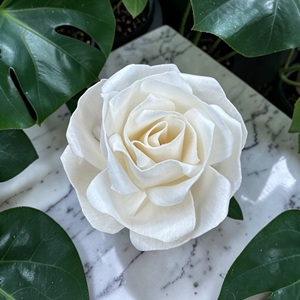 ดอกไม้ไม้โซลา VADEE SOLA WOOD FLOWER ทำมือ ยั่งยืนได้ สำหรับดอกกุหลาบไม้โซลา ขนาด 8.5 ซม.  ทำจากเส้นใยพืชเซสบานียา  พระนครสุรินทร์ - Product Image 6