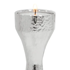 Nuevo Portavelas al por Mayor para Decoración del Hogar, Portavelas de Aluminio con Acabado Plateado Brillante, Hecho a Mano y Personalizado, Juego de 2 - Product Image 2