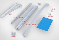 Auvent de porte semi-circulaire personnalisé de haute qualité pour les avant-toits de la maison, résistant au vent, à la pluie et aux UV.