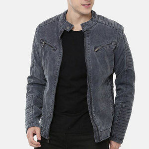 Wholesale Manufacturer Best Quality Men's <b>Biker</b> <b>Jacket</b> Top Selling Cheap Price Men's Leather <b>Jacket</b> With Your Logo - Product Image 6