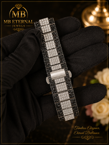 Montre de luxe MB ETERNAL carrée en alliage avec diamants, 41 mm, analogique, chiffres romains, bracelet en acier inoxydable, mouvement à quartz, unisexe - Product Image 3