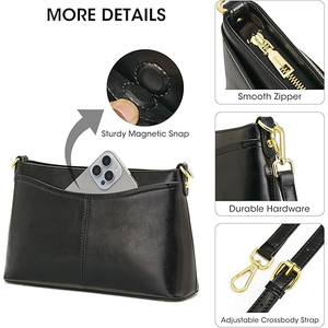 Bolso de Lona, Forma Regular, Suave, Minimalista, con Herrajes, Correa Ajustable, Bandolera, Impermeable, Ecológico, de Lujo y Moda - Product Image 5