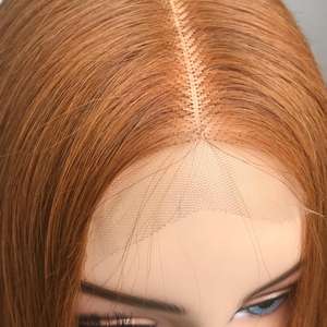 Hueso recto Penny marrón vietnamita Peluca de cabello humano - Product Image 5