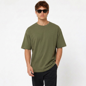 Custom mens <b>tshirt</b> Low MOQ for US Clothing Brands with custom logo and custom rib neck cotton <b>tshirt</b> - Product Image 5