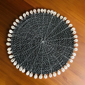 Meilleures ventes : Assiettes de présentation en jonc de mer naturel, style bohème, diamètre 35 cm, tressées à la main, pour décoration de table de mariage, en osier festonné - Product Image 4