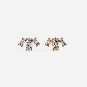 Pendientes de Oro Vintage con Diamantes Cultivados en Laboratorio IGI Personalizados para Compromiso, Aniversario, Boda, Fiesta - Joyería Fina al por Mayor para Mujer - Product Image 1