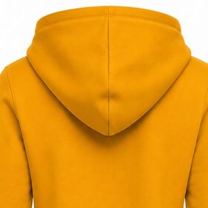 เสื้อฮู้ดดี้สีเหลืองทองสำหรับผู้หญิง สไตล์กรีก ซิปครึ่งตัว แขนยาว ปักลายตราสัญลักษณ์ เสื้อคลุมมีฮู้ดลำลองสำหรับชมรมนักศึกษา - Product Image 3