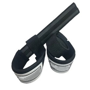 Nouvelle conception de protège-poignet en coton Rhino Fitness avec fermeture à boucle, unisexe, pour le sport et les activités de plein air, blanc et noir rayé - Product Image 1