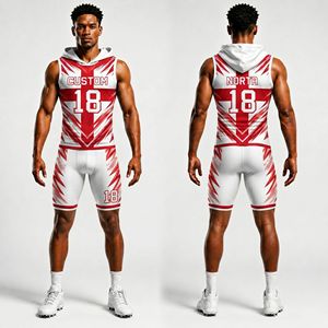 7v7 Football Lightning Gear Purple Sublimation Sleeveless Hoodie Compression <b>Shorts</b> Durable <b>Technical</b> Sports Set - Product Image 2