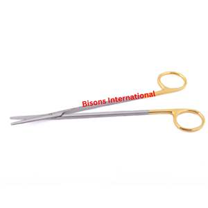 Tijeras de disección Metzenbaum TC manuales al por mayor de BISONS, instrumento quirúrgico de precisión de acero inoxidable - Product Image 1