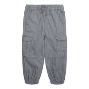 Pantalon cargo unisexe pour bébé et tout-petit, à carreaux, délavé, avec poches latérales, coupe ample, taille élastique, best-seller - Product Image 4