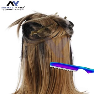 Cuchilla de Acero Inoxidable Premium para Peinar el Cabello, Herramienta Profesional para Texturizar, Adelgazar y Cortar el Cabello con Precisión, en Varios Colores - Product Image 5