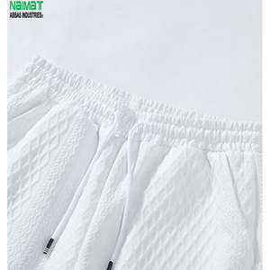 Conjunto de Camiseta y Pantalones Cortos de Algodón 100% con Tejido Waffle Blanco para Hombre de Naimat Abbas Industries, Informal, Transpirable, para Verano, Gimnasio y Running - Product Image 6