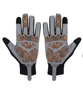 Full <b>Finger</b> Spandex Polyurethane Coated Motocross Gloves Touch Screen Adjustable Wrist <b>Strap</b> Waterproof for Bike/Cycling - Product Image 5