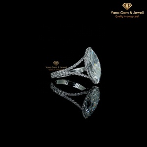 แหวนเพชรทรงมาร์คีส์ 5.00 กะรัต ดีไซน์วงแหวนแบบ Halo Split Shank สำหรับผู้หญิง ทองคำแท้ 14K ได้รับการรับรองจาก IGI ความใส VVS2 สี F เพชร CVD ที่เพาะเลี้ยงในห้องปฏิบัติการ - Product Image 3