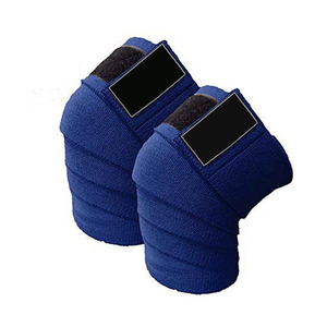 Work N Shine 2026 Breathable Thick Spandex & Nylon <b>Knee</b> <b>Wraps</b> with Buckle Closure for Weightlifting Compression and Protection - Product Image 4