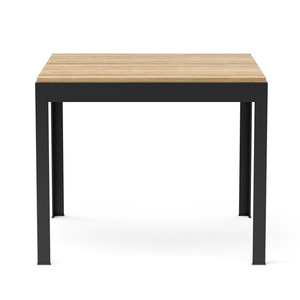 Modern Square <b>Wooden</b> <b>Dining</b> <b>Table</b> With Metal Legs Minimalist Design Stable Outdoor Indoor Furniture For Home Kitchen Restaurant - Product Image 6