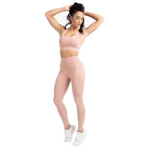 Conjunto de Yoga para Mujer, Diseño Sólido, Tela Elástica Premium, Transpirable, Ecológico, de Secado Rápido, Cómodo, Cintura Alta, 2 Piezas - Product Image 4