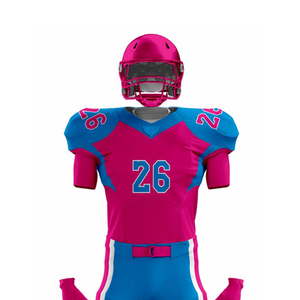 Ensemble d'uniformes de football américain personnalisés, design professionnel, impression par sublimation, maillots et shorts rembourrés, couleurs et logos personnalisés - Product Image 4