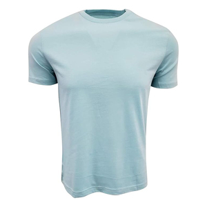 T-shirt Homme Vert Forêt Col Rond Manches Courtes 100% Coton Doux Uni Coupe Slim Décontracté Vente en Gros - Product Image 4