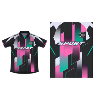 เสื้อฟุตบอลสโมสร แบบสั่งทำ ปักลาย ปักแบบรีดร้อน พิมพ์ลายบนผ้าตาข่าย โพลีเอสเตอร์ 100% แห้งเร็ว ระบายอากาศดี คอวี แขนสั้น - Product Image 2