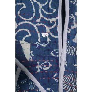 Veste imprimée Kantha vintage bohème pour femmes, manteau en patchwork de coton indien, vêtement ethnique fait main - Product Image 5