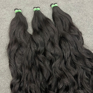 ผมแท้เวียดนาม 100% แบบธรรมชาติ ลอนคลื่น สีดำ มีจำหน่ายในสต็อก ขายส่ง - Product Image 1