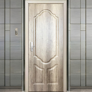 Puerta principal interior de WPC sólida de estilo moderno de alta calidad con marco de madera MDF para superficie terminada de casa o apartamento - Product Image 6