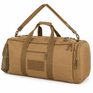 Genuine <b>Leather</b> <b>Travel</b> Duffel <b>Bag</b> for <b>Men</b> Large Capacity Durable Weekender with Detachable Shoulder Strap - Product Image 1