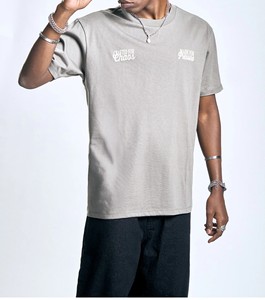 Camisetas Oversize con Lavado Ácido de Alta Calidad, Personalizadas para Hombre, ODM, Cuello Redondo, Hombros Caídos - Product Image 1