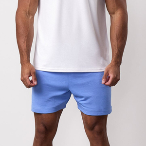 Shorts d'été essentiels pour hommes, style rétro hip-hop américain, respirants, en tissu pelucheux, imprimé lettres, taille mi-haute élastique à 5 points - Product Image 5