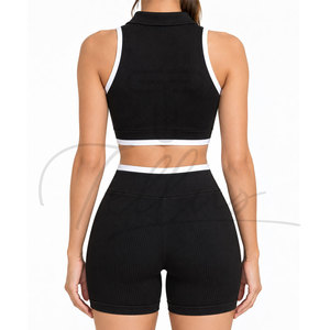 Nuevo Conjunto de Yoga Transpirable Hecho a Medida para Mujer, Top Ventas, Color Liso, Hecho con el Mejor Material, Conjuntos de Yoga OEM - Product Image 2