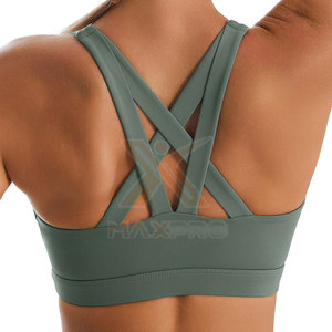 Soutien-gorge de sport pour femme haute performance, respirant, simple, à maintien élevé, options personnalisables, vente en gros - Product Image 3