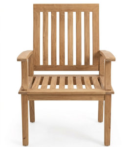 Wholesale Solid <b>Teak</b> Wood Outdoor Garden Armchair Durable Weather Resistant Wooden Patio Dining <b>Chair</b> For Hotel Project - Product Image 6