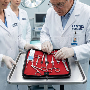 ชุดเครื่องมือผ่าตัดสำหรับนักศึกษา FENTEX 40 ชิ้น สำหรับการผ่าตัดขนาดเล็ก ทำจากสแตนเลสสตีล ใช้งานด้วยมือ ได้รับการรับรองมาตรฐาน CE - Product Image 1