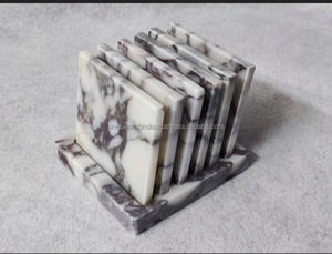 Posavasos de mármol hechos a mano de último diseño, acabado suave, Interior de cocina, artesanía única de la India - Product Image 4