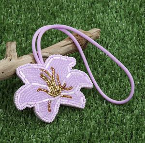 Porte-clés vintage faits à la main, couleur bleu fleur, avec strass, lettres de l'alphabet multicolores, breloques de poignet scintillantes - Product Image 4