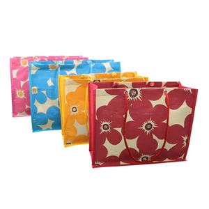 Sac en coton de jute écologique avec poignée en corde, grand sac de plage imprimé floral, design attrayant, taille unique, sacs promotionnels - Product Image 1