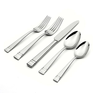 Ensemble de couverts classiques en acier inoxydable avec finition miroir haute brillance, compatible lave-vaisselle, pour la table de mariage, ensembles de couverts faits à la main - Product Image 4