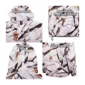Veste de chasse réversible unisexe haut de gamme en softshell imprimé, 100 % polyester, coupe-vent et imperméable, pour la vente en gros - Product Image 5