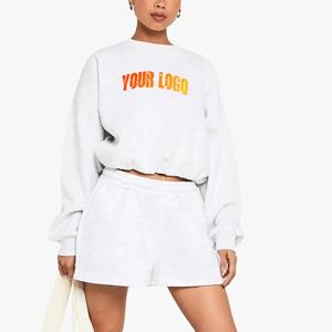 Ensemble de shorts 2 pièces pour femmes grande taille personnalisé, dentelle, 100% coton, écologique, respirant, pour l'entraînement, été - Product Image 5