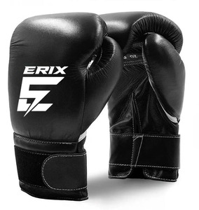Premium Leather Boxing Gloves UV Protection Quick Drying Hook Loop Closure Digital Print Custom Logo OEM-Handmade Sparring Gym - Product Image 5