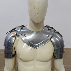 Conjunto de Armadura Medieval para Caballero con Hombreras de Acero Suave, Armadura Vikinga de Cruzado, Disfraz de Cosplay para Feria Renacentista - Product Image 1