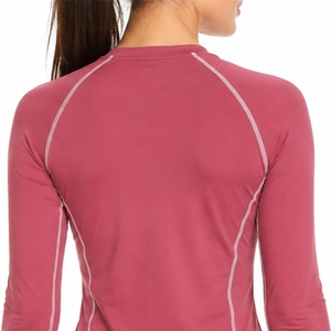 Chemise de compression à manches longues pour femmes, tissu extensible respirant de qualité supérieure, séchage rapide, confortable, tissu doux, protection contre les éruptions cutanées - Product Image 5