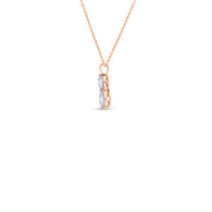 Collar con colgante de diamante de dos piedras - Product Image 5