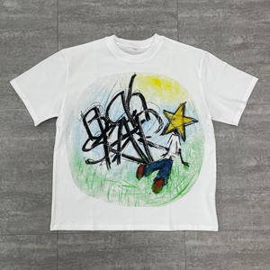 T-shirts surdimensionnés, fabricants de vêtements personnalisés, t-shirt 100% coton, t-shirt surdimensionné pour homme, impression DTG, t-shirt graphique - Product Image 4