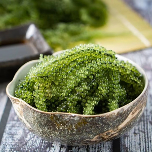 Uvas de Mar Verdes Deshidratadas, Caviar Verde, Fábrica de Vietnam, Algas Secas Naturales para Sushi, Ensaladas e Industria Alimentaria - Product Image 1