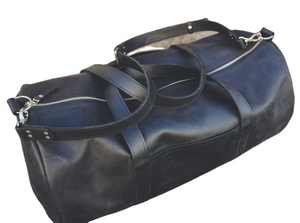 Bolsa de Gimnasio Multifuncional Plegable de Cuero Genuino para Hombre, Opciones Personalizables, Bolsa de Viaje de Fin de Semana con Monograma para Actividades al Aire Libre - Product Image 5